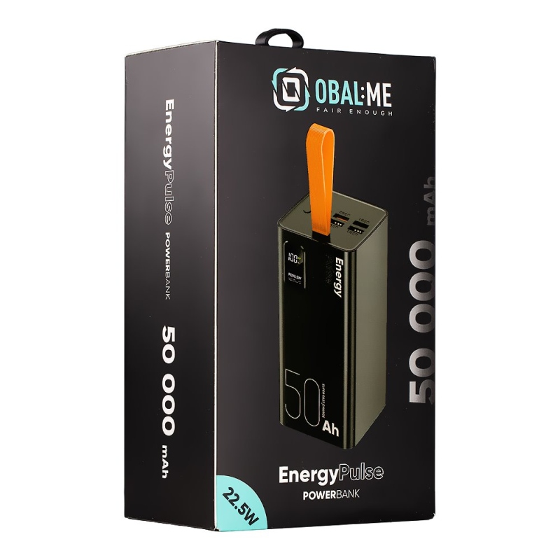Csomag:ME EnergyPulse Powerbank 50000mAh 22.5W fekete