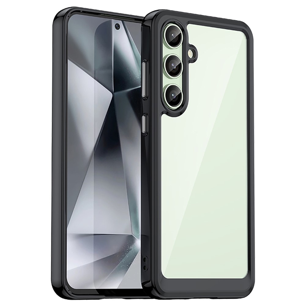 Gél tok fix hátlappal Samsung Galaxy S24 FE készülékhez - fekete