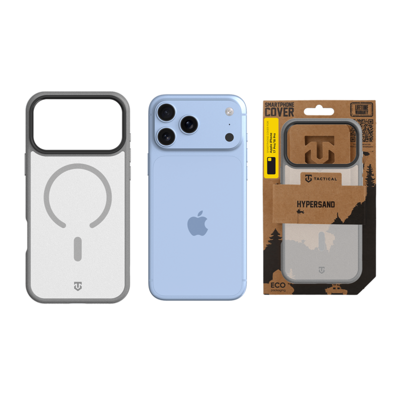 Tactical MagForce Hypersand tok az Apple iPhone 18 Pro/17 Pro készülékhez, világosszürke