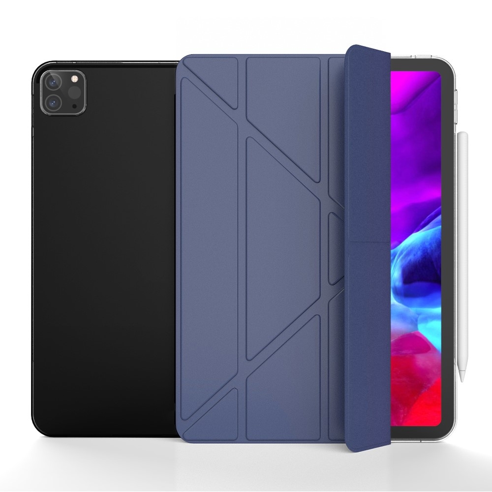 Origami intelligens pozicionáló tok iPad Air 13 (2024)/(2025) - sötétkék