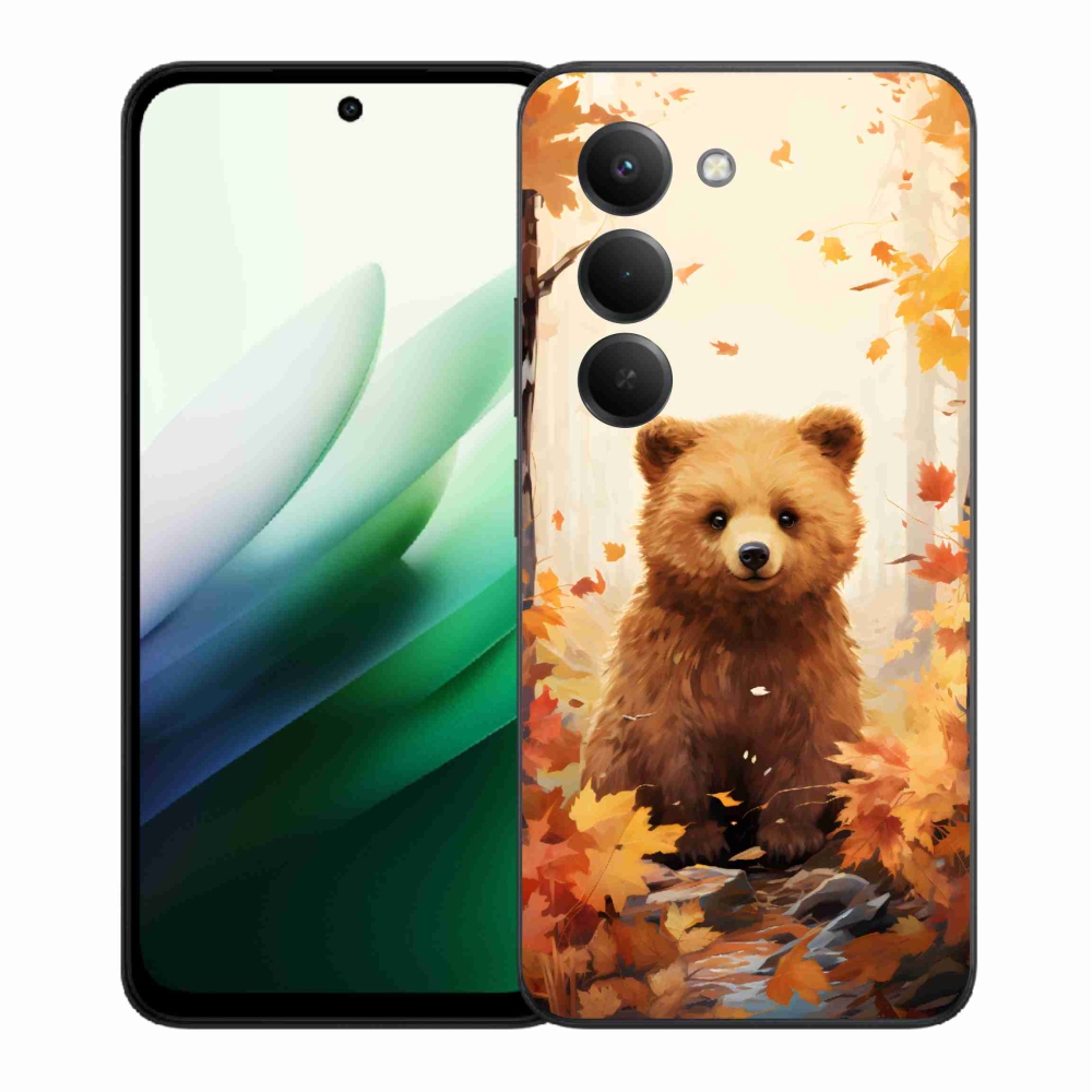 Gél borítás mmCase a Xiaomi Redmi 15 5G-hez - medve az erdőben