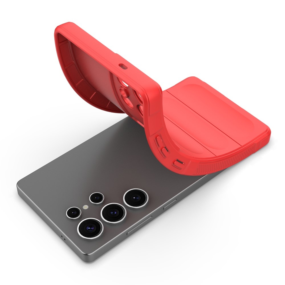 Rugg tartós zselés tok Samsung Galaxy S25 Ultra készülékhez - piros