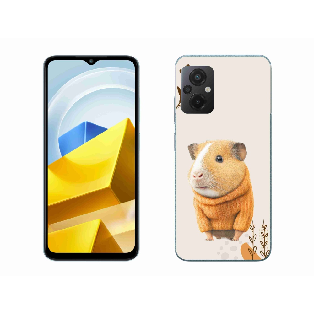 Gél borítás mmCase a Xiaomi Poco M5 4G-hez - tengerimalac pulóverben