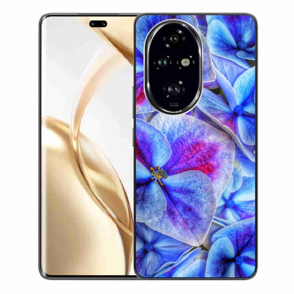 Zselés borító mmCase a Honor 200 Pro 5G készülékhez - kék virágok 1