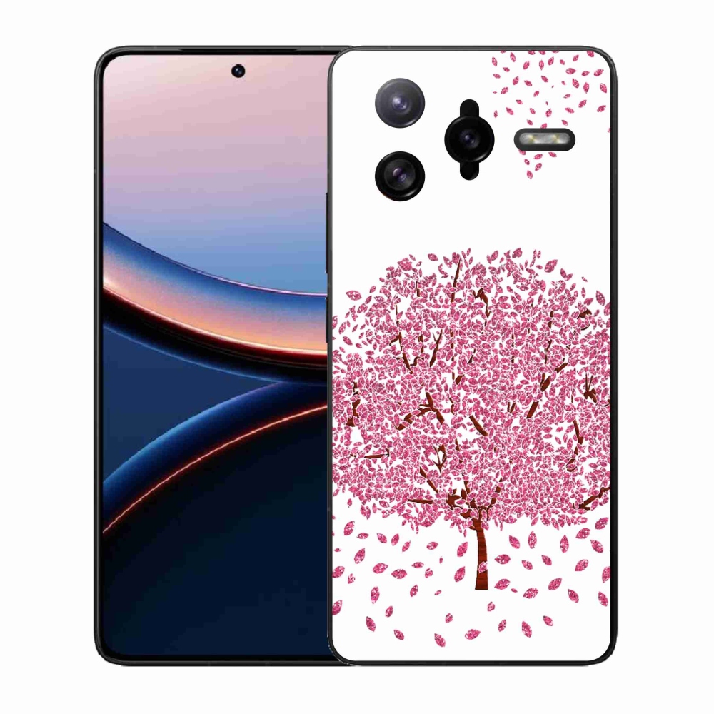 Gél borítás mmCase a Xiaomi Poco F7 Ultra számára - rajzfilmfa levelekkel