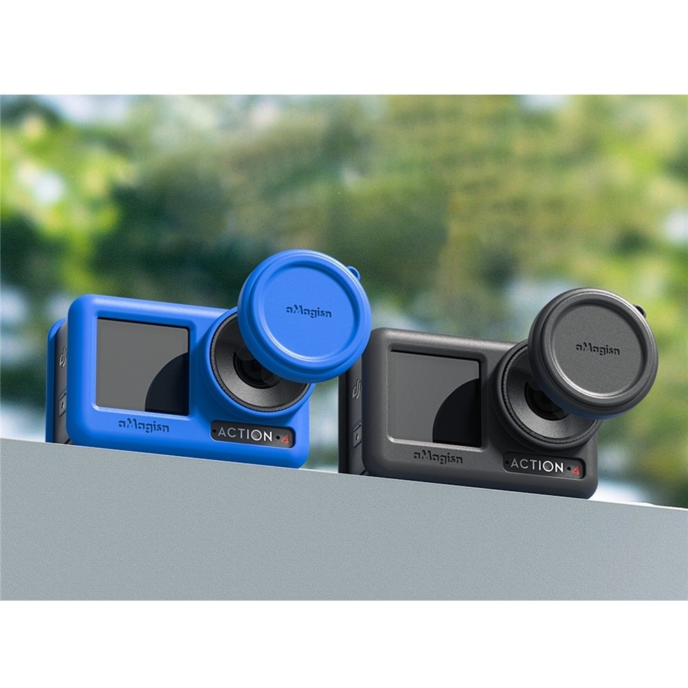 AMAGISN szilikon védőtok DJI Osmo Action 4 és Action 3 kamerákhoz - fekete