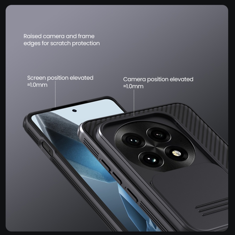Nillkin CamShield PRO hátlap a OnePlus 13 számára Fekete
