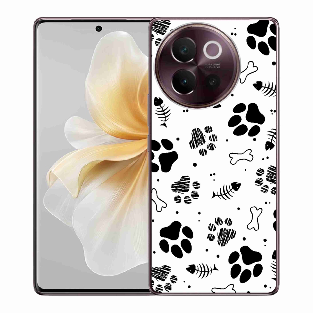 Gél borítás mmCase a Vivo V40 Lite 5G-n - kutyamancsok 1