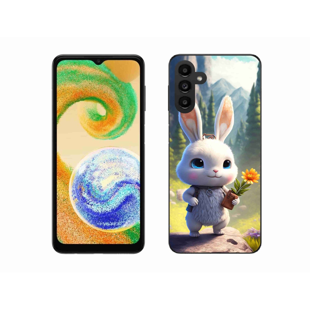 Zselés borító mmCase Samsung Galaxy A04s (164.7x76.7x9.1mm) - aranyos nyuszi