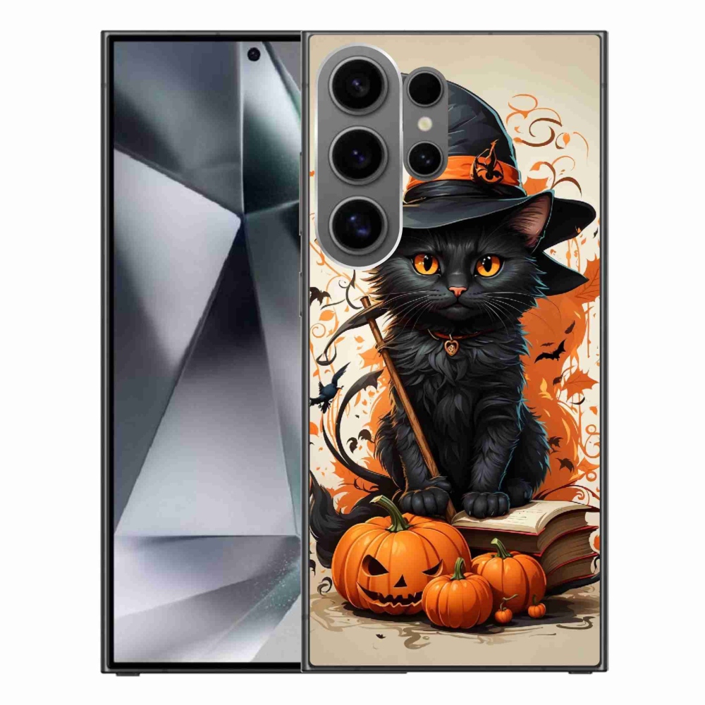 Zselés borítás mmCase Samsung Galaxy S24 Ultra készülékhez - macska varázsló