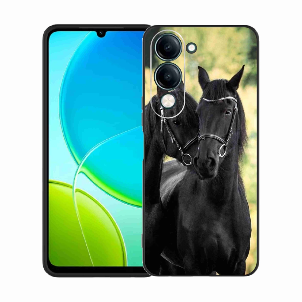 Gél borító mmCase a Vivo Y29s 5G-n - két fekete ló