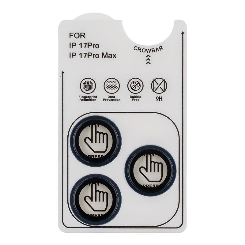 Csomagolás:ME lencsevédő Apple iPhone 17 Pro/17 Pro Max indigó színű iPhone 17 Pro/17 Pro Max készülékhez