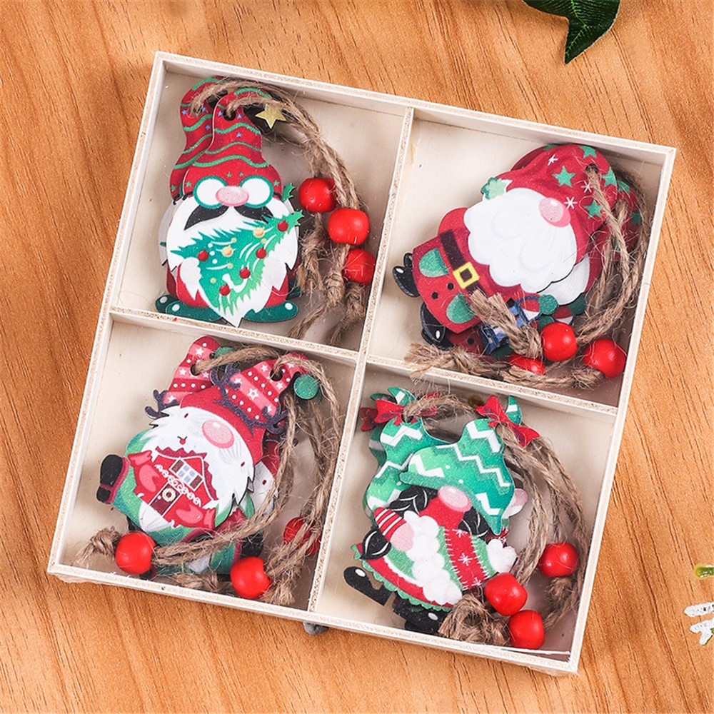 12 db-os fa téli manók függő kollekciója - 7. változat