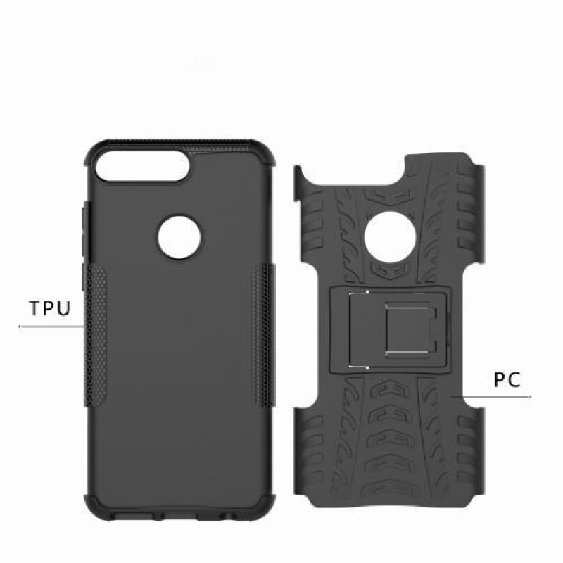 Kültéri hibrid borító Huawei Y7 Prime (2018) és Honor 7C készülékhez - lila