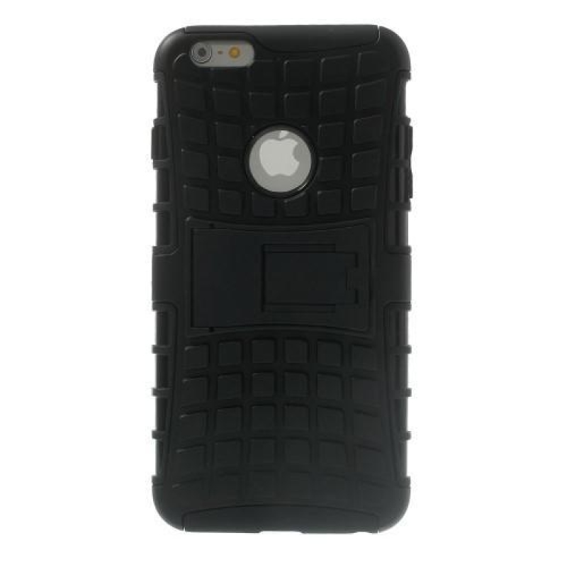 Kültéri tartós hibrid tok iPhone 6s Plus és 6 Plus készülékhez - fekete