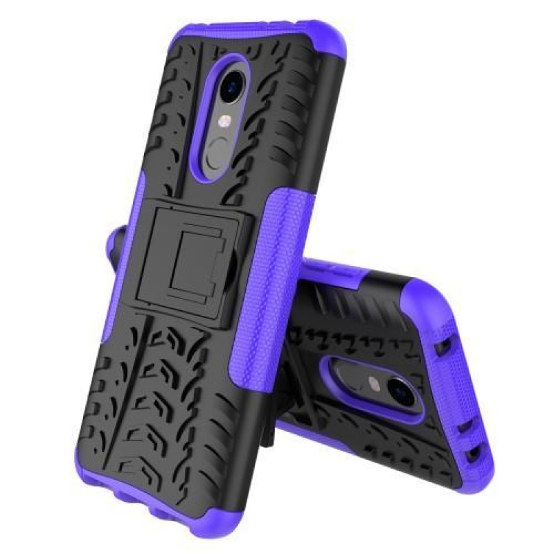 Kültéri tartós hibrid tok állvánnyal Xiaomi Redmi 5 Plus-hoz - lila