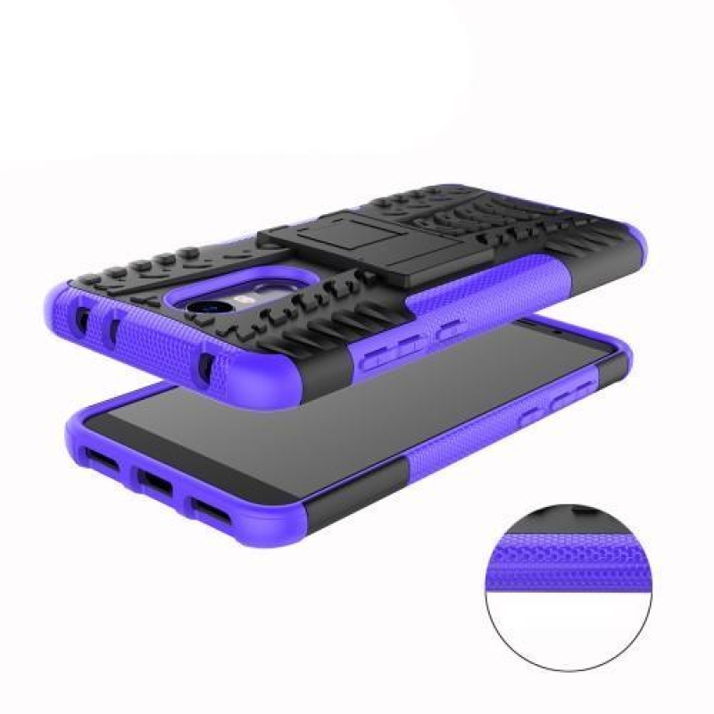 Kültéri tartós hibrid tok állvánnyal Xiaomi Redmi 5 Plus-hoz - lila