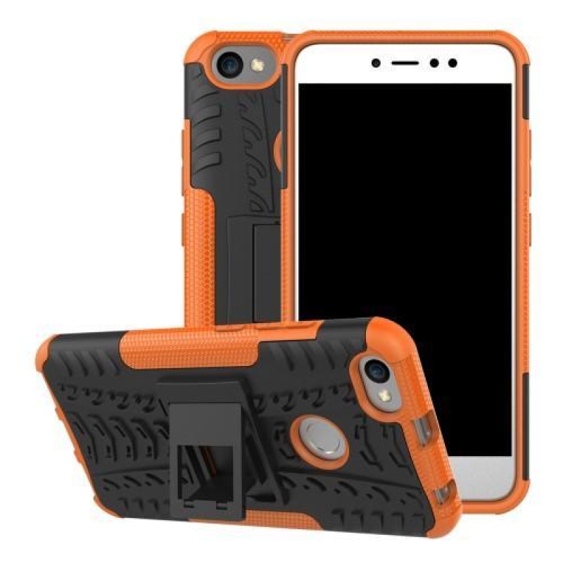 Kültéri tartós tok a Xiaomi Redmi Note 5A Prime-hoz - narancssárga színű