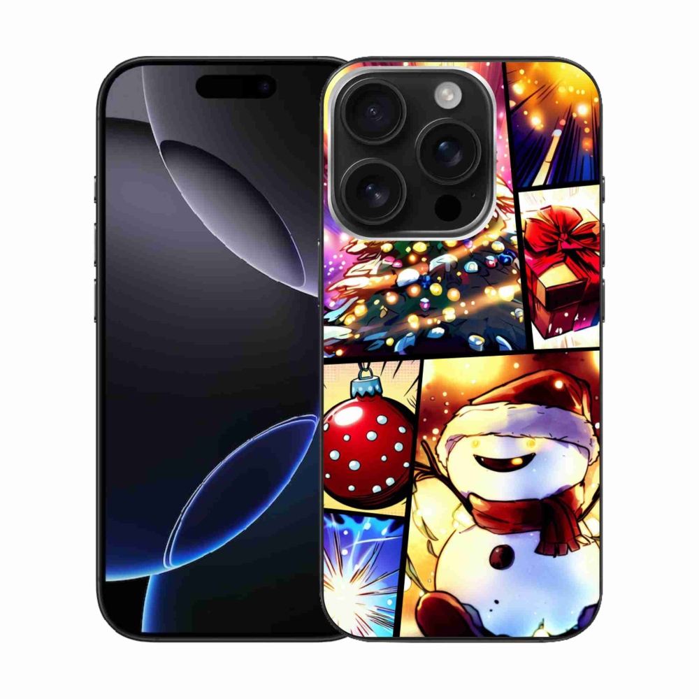 Gél borítás mmCase iPhone 16 Pro készülékhez - Karácsonyi motívumok 1