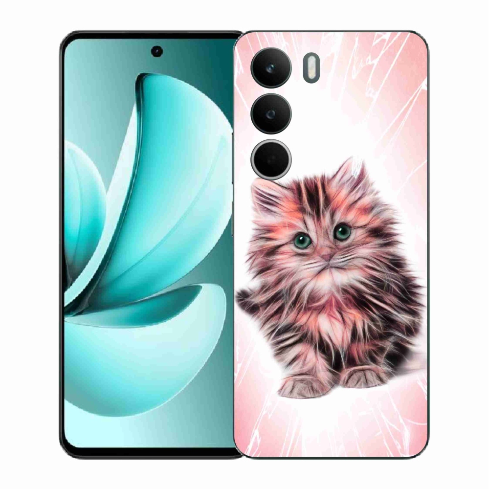Gél borító mmCase a Realme C71 készülékhez - aranyos cica