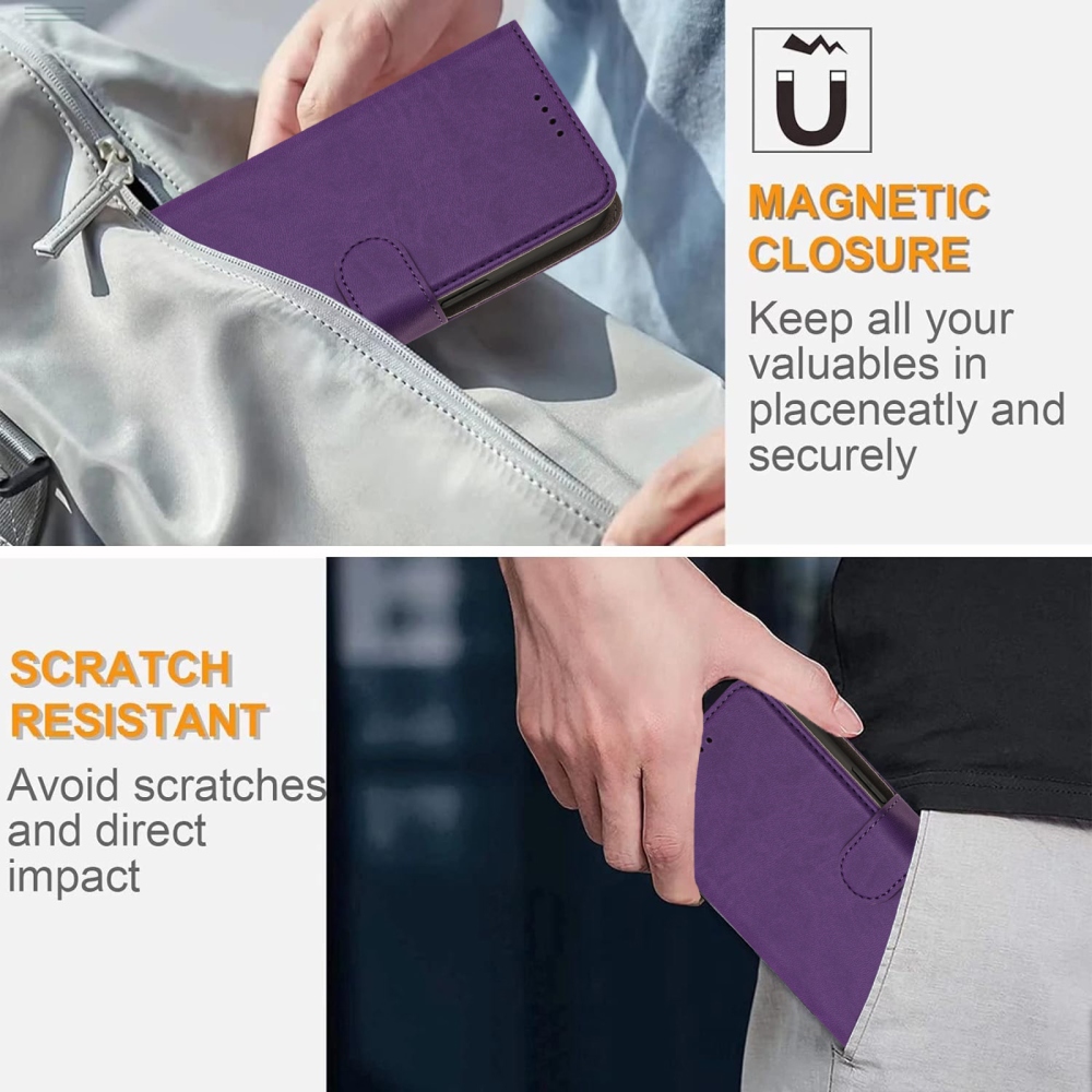 Snap book tok Samsung Galaxy A07 4G készülékhez - sötét lila