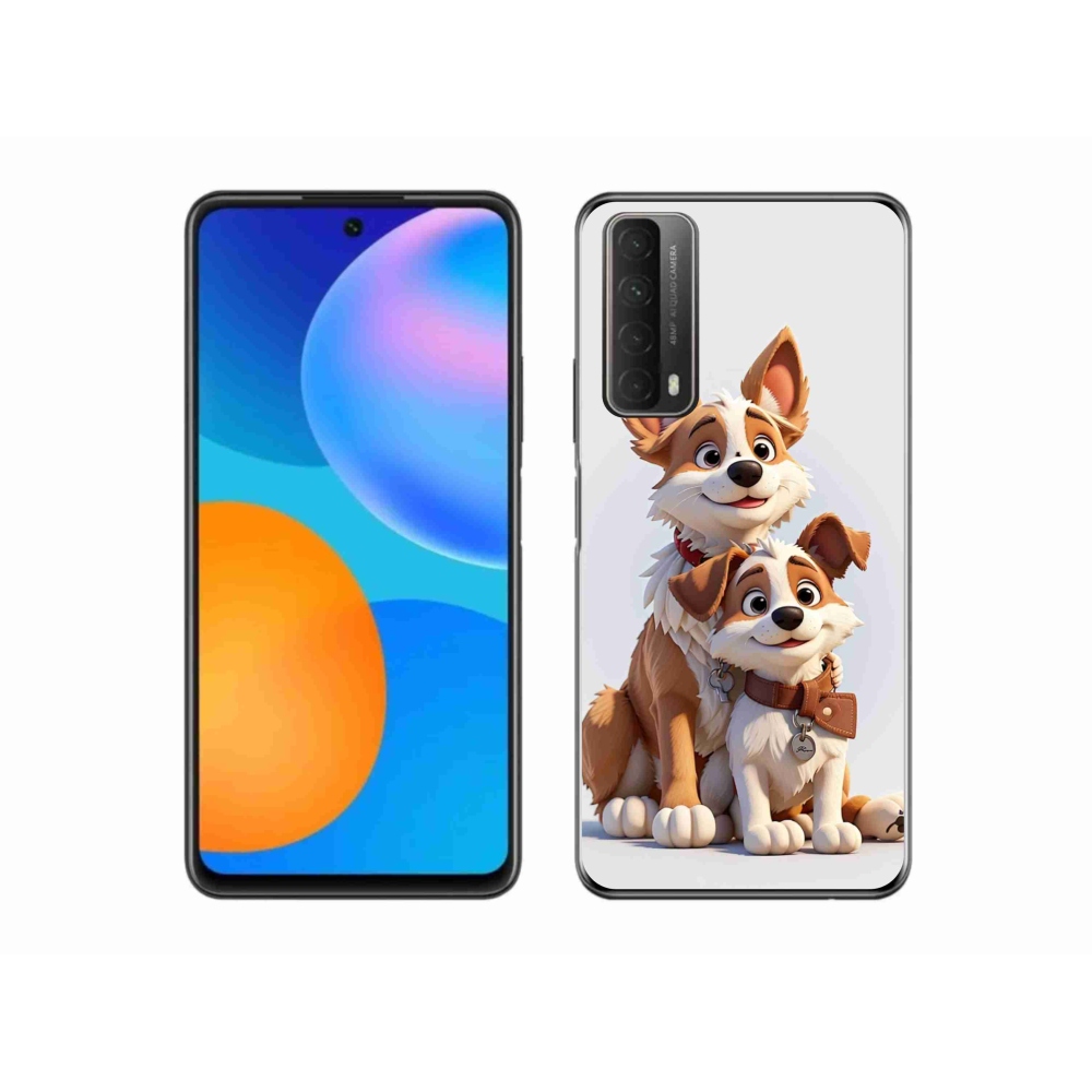 Zselés borítás mmCase a Huawei P Smart (2021) - rajz kutyáknak