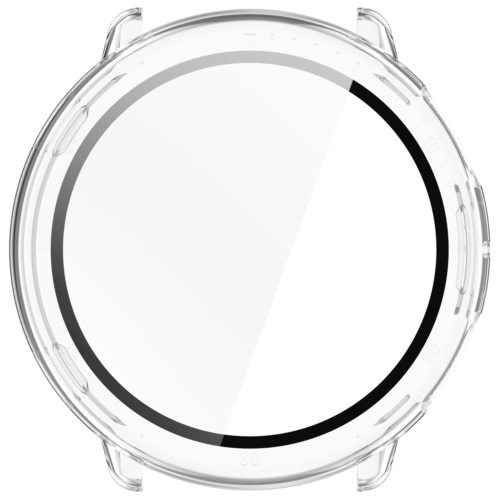 Amazfit Active 2-hez készült műanyag, felcsatolható tok védőüveggel – átlátszó