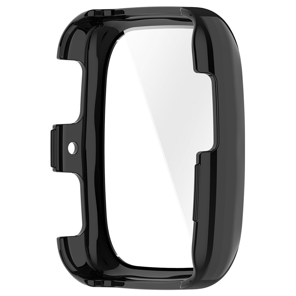 Amazfit Active 2 Square-hez készült műanyag, felcsatolható tok védőüveggel – fekete