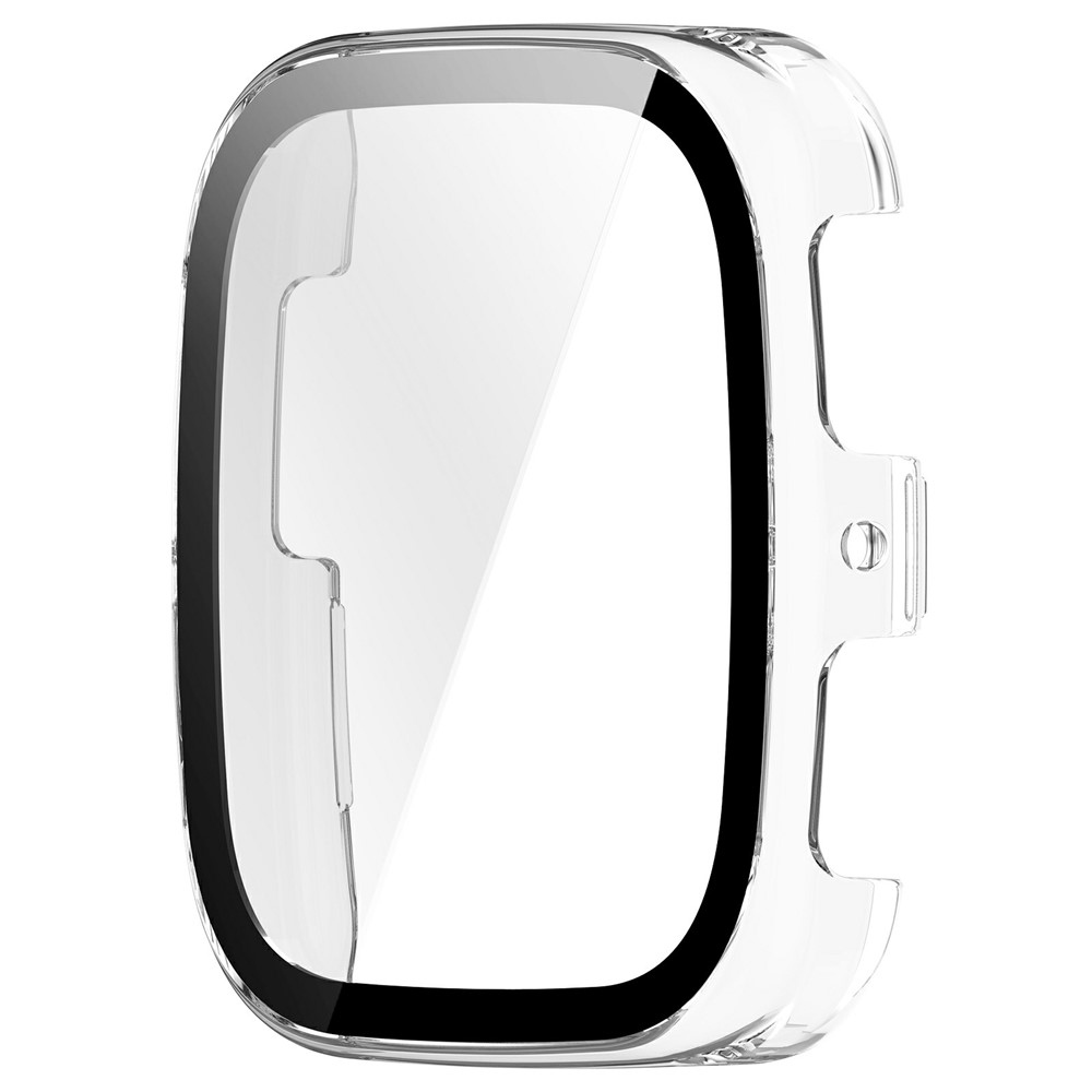 Amazfit Active 2 Square-hez készült műanyag, felcsatolható tok védőüveggel – átlátszó