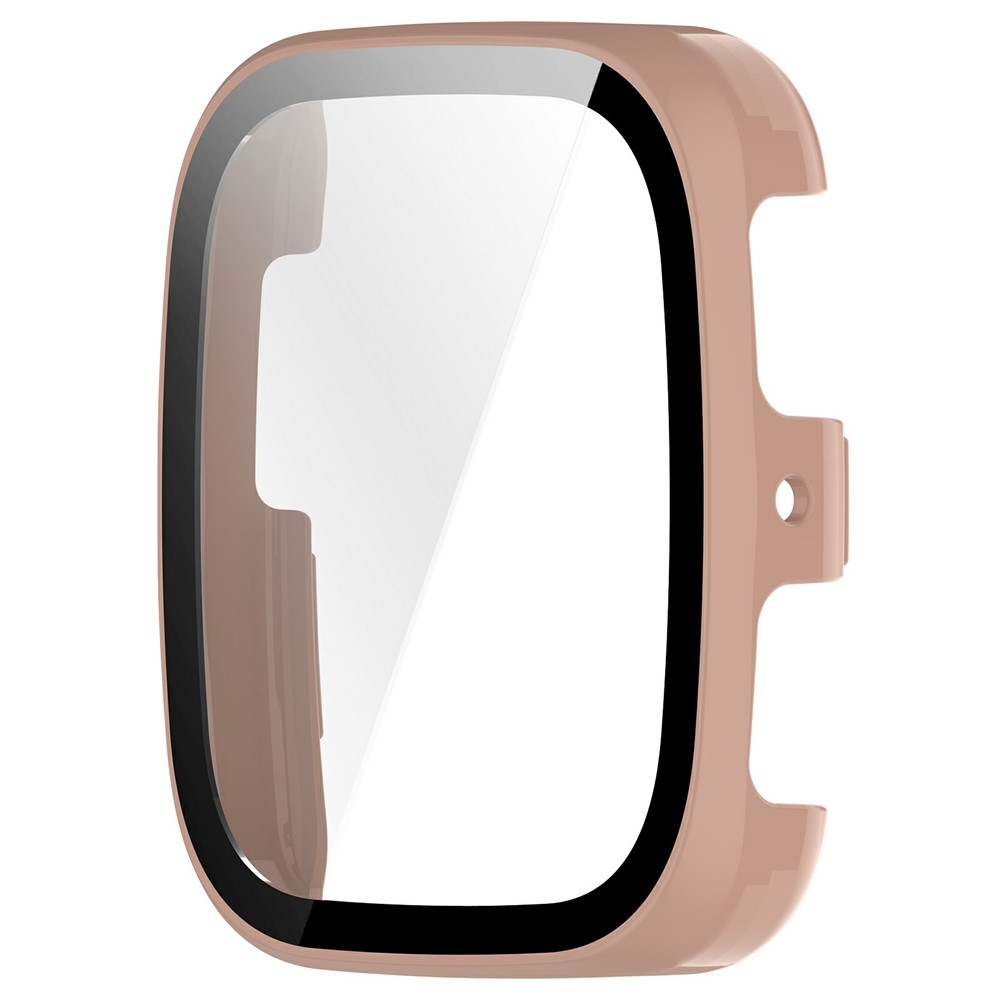 Amazfit Active 2 Square-hez készült műanyag, felcsatolható tok védőüveggel – rózsaszín