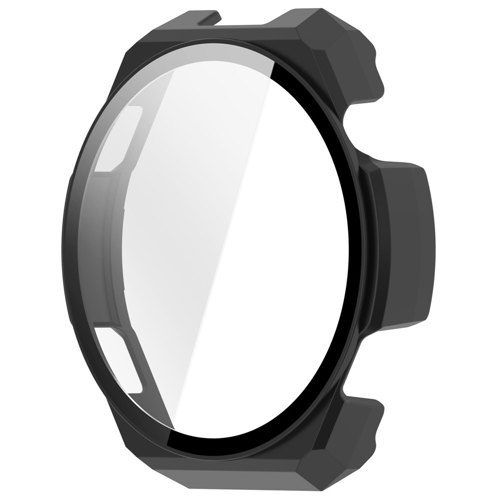 Amazfit Balance 3-hoz készült műanyag, felcsatolható tok védőüveggel – fekete