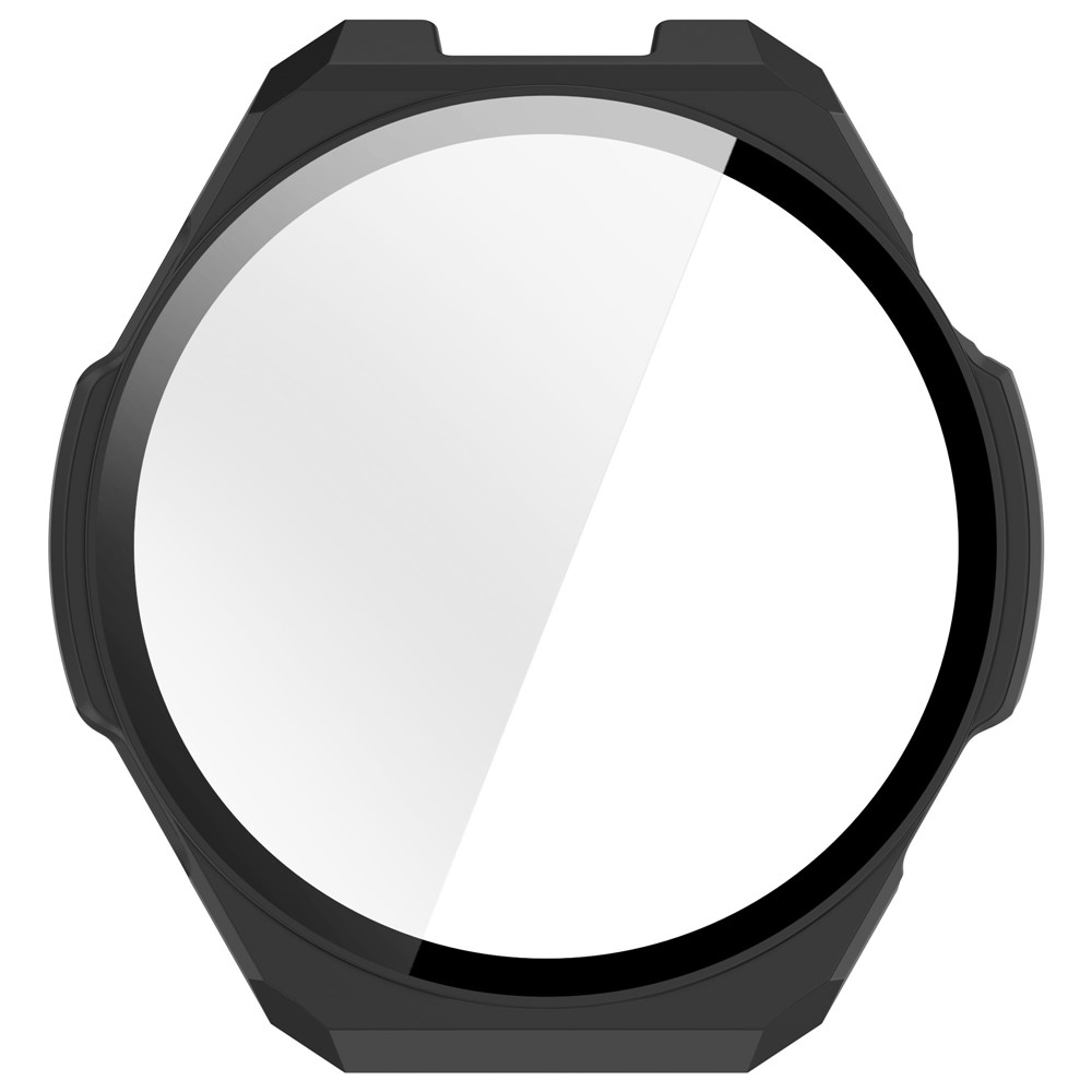 Amazfit Balance 3-hoz készült műanyag, felcsatolható tok védőüveggel – fekete