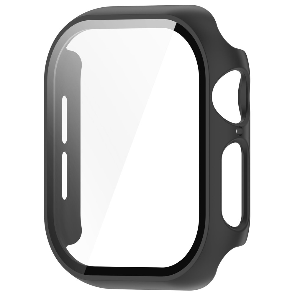 Overall műanyag felcsatolható tok védőüveggel az Apple Watch 11/10 42 mm-es modellhez – fekete