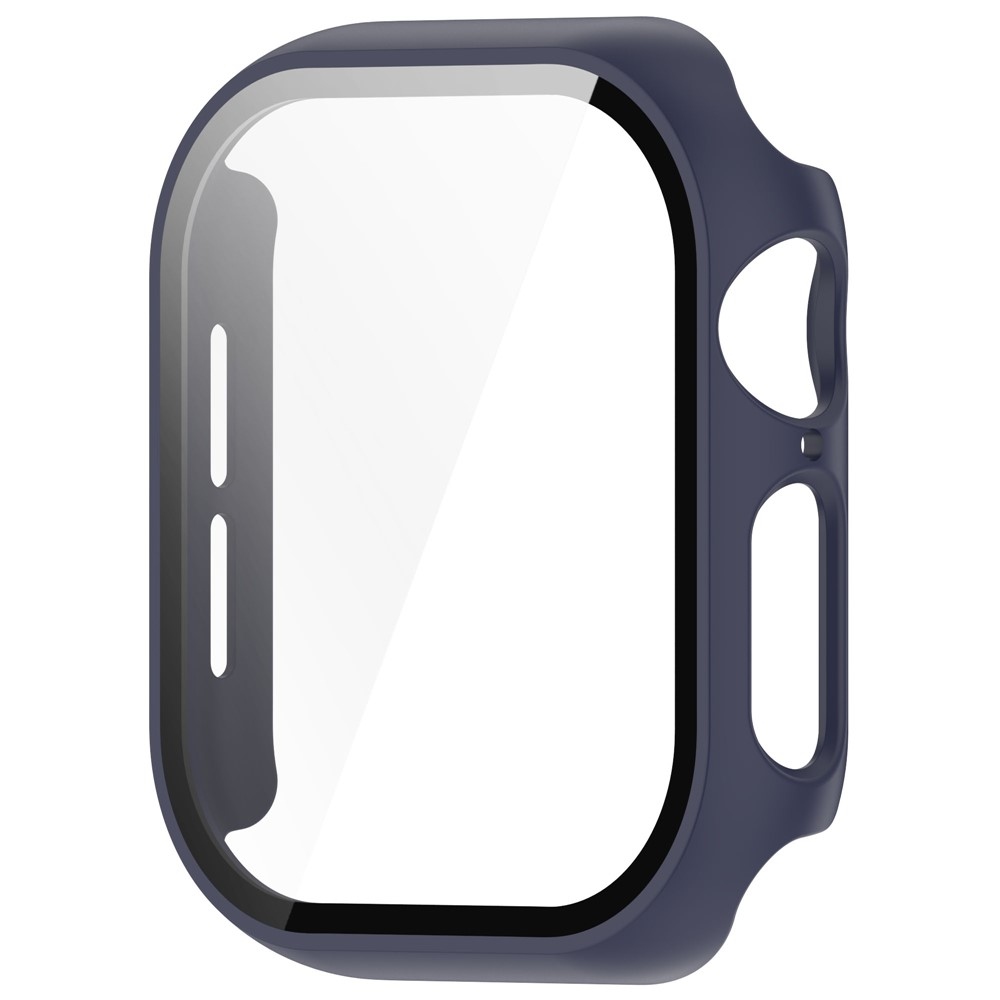 Overall műanyag felcsatolható tok védőüveggel az Apple Watch 11/10 42 mm-es modellhez – kék