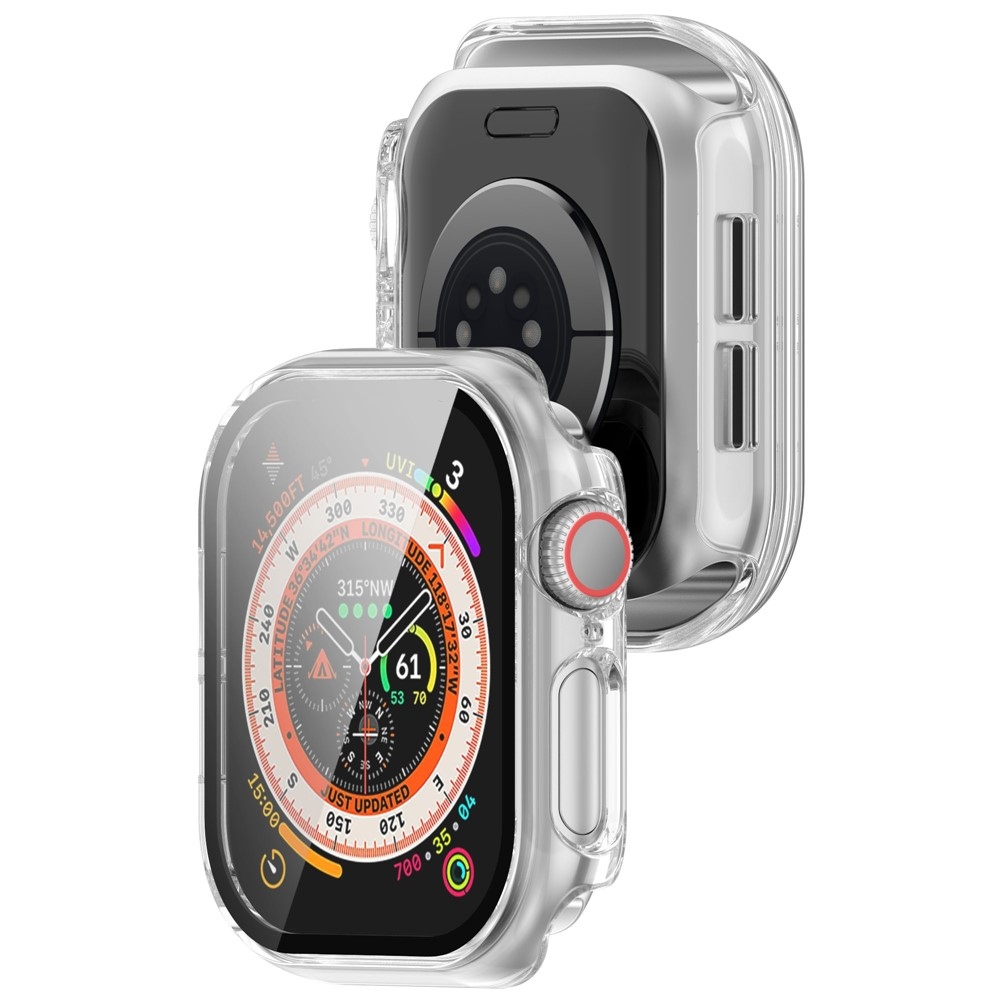 Overall műanyag felcsatolható tok védőüveggel az Apple Watch 11/10 42 mm-es modellhez – átlátszó