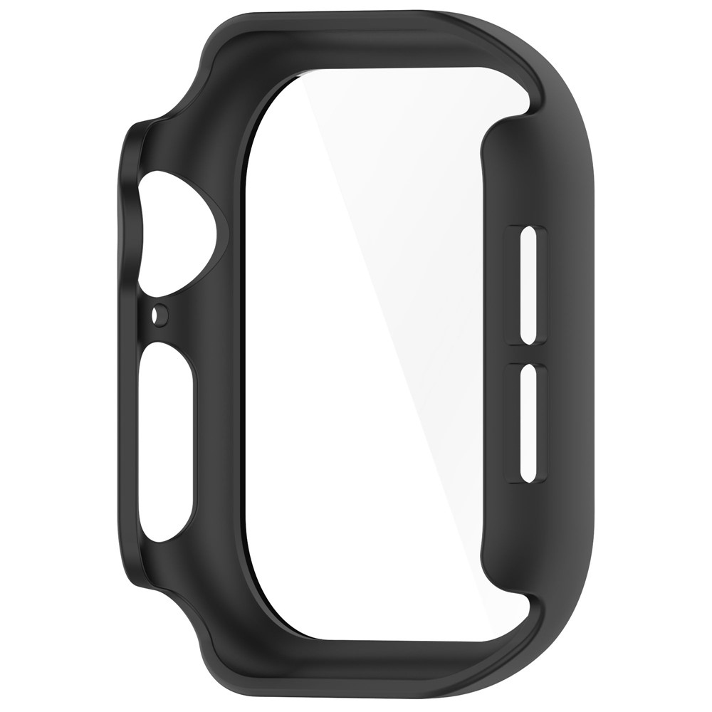 Overall műanyag felcsatolható tok védőüveggel az Apple Watch 11/10 46 mm-es modellhez – fekete