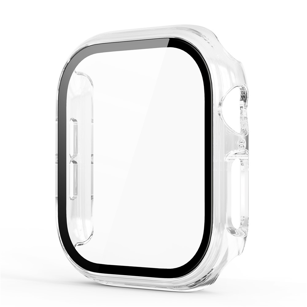 Overall műanyag felcsatolható tok védőüveggel az Apple Watch 12 42 mm-es modellhez – átlátszó