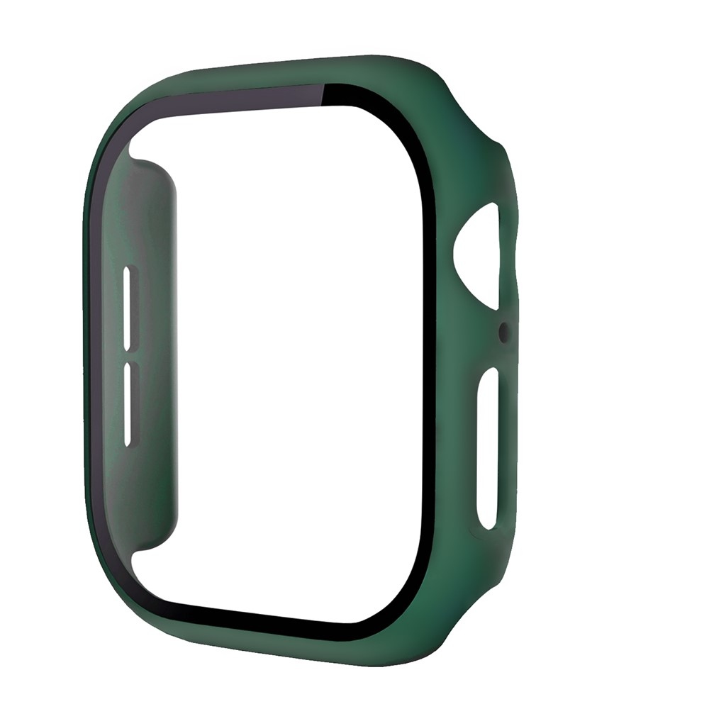 Overall műanyag felcsatolható tok védőüveggel az Apple Watch 12 42 mm-es modellhez – zöld