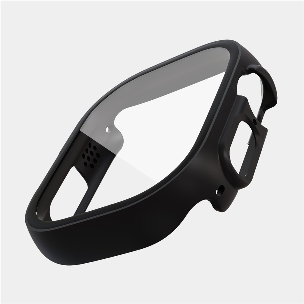 Overall műanyag felcsatolható tok védőüveggel az Apple Watch Ultra 4/3/2/1 49 mm-es modellhez – fekete