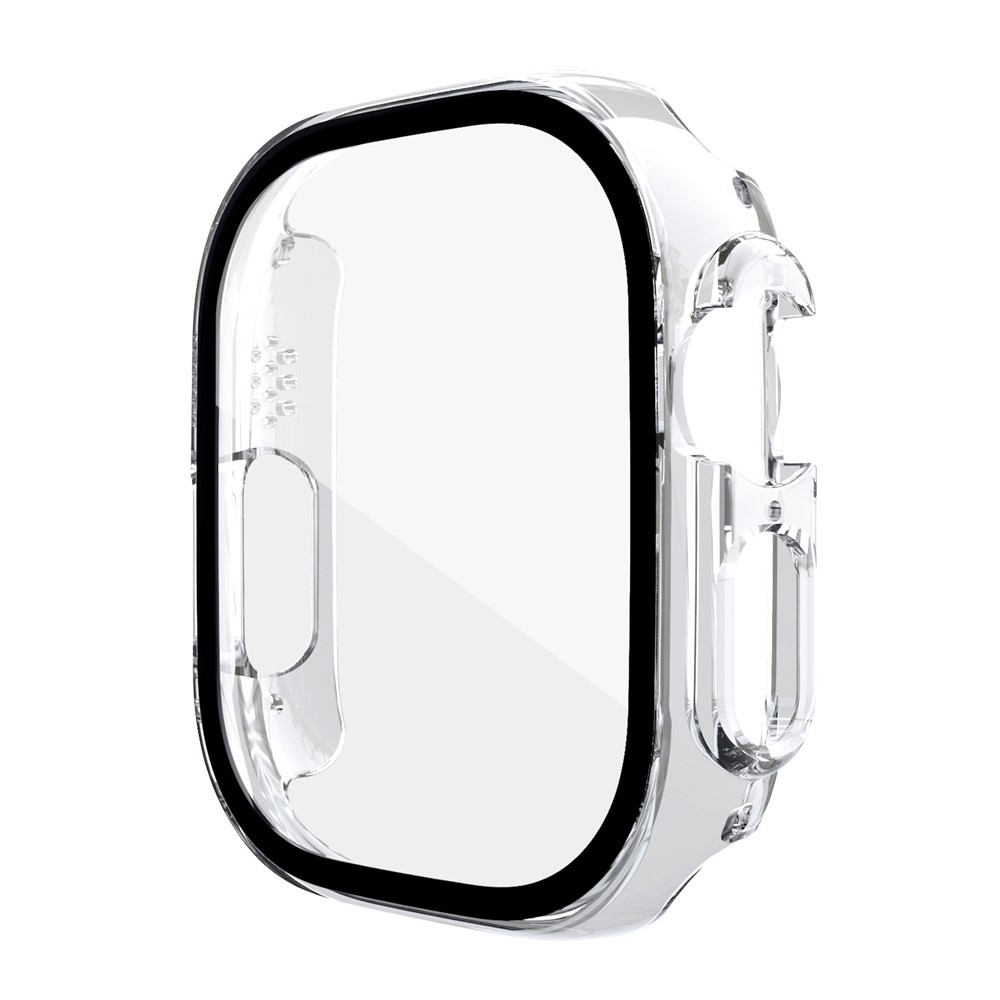 Overall műanyag felcsatolható tok védőüveggel az Apple Watch Ultra 4/3/2/1 49 mm-es modellhez – átlátszó