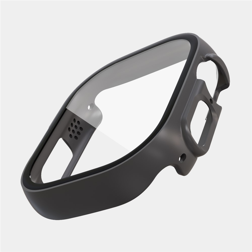 Overall műanyag felcsatolható tok védőüveggel az Apple Watch Ultra 4/3/2/1 49 mm-es modellhez – szürke