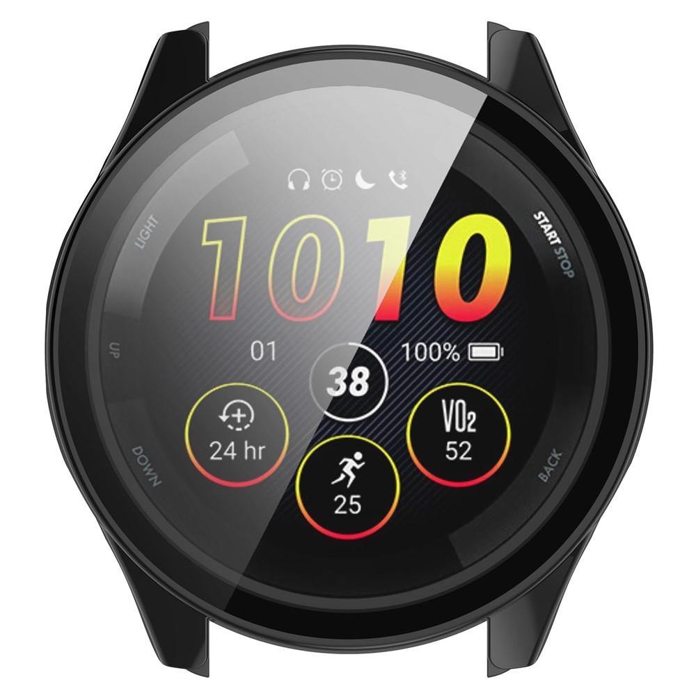 Overall műanyag felcsatolható tok védőüveggel a Garmin Forerunner 265-hez – fekete