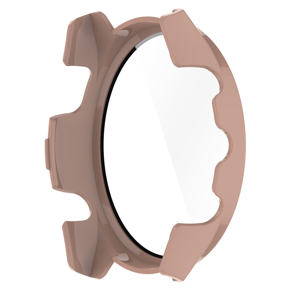 Overall műanyag felcsatolható tok védőüveggel a Garmin Forerunner 265-hez – rózsaszín
