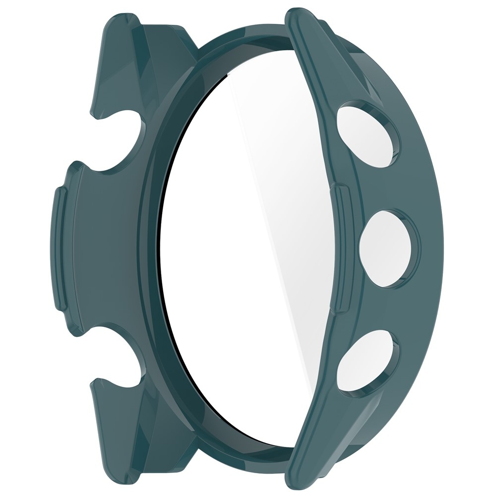 Overall műanyag felcsatolható tok védőüveggel a Garmin Forerunner 570 42 mm-es modellhez – zöld