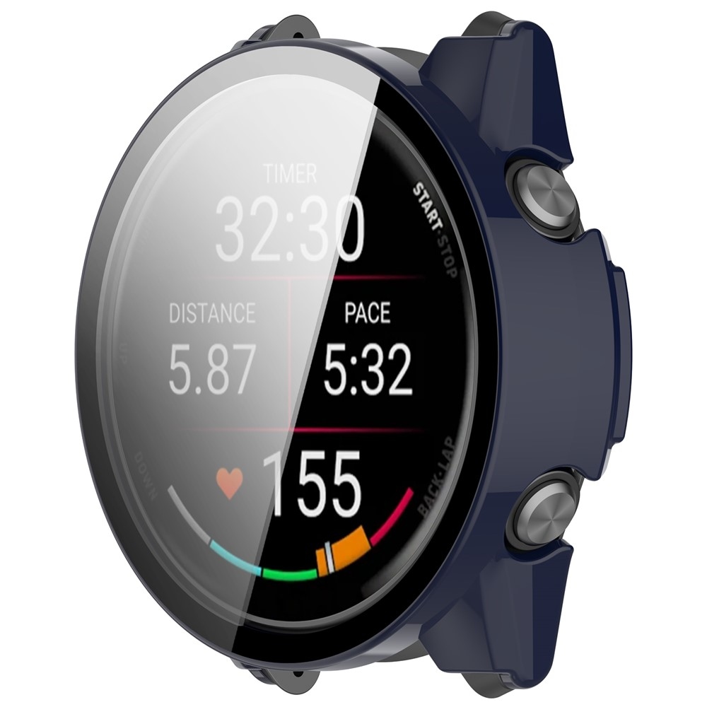 Overall műanyag felcsatolható tok védőüveggel a Garmin Forerunner 970-hez – kék