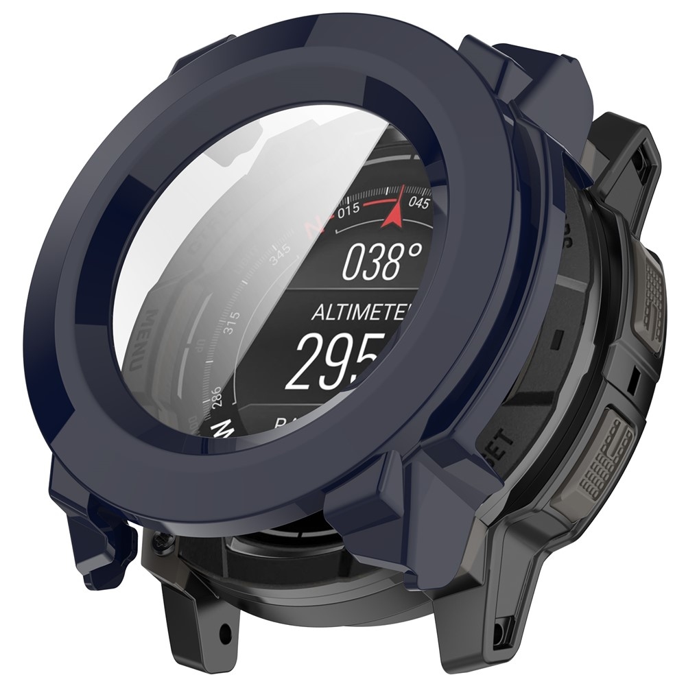 Overall műanyag felcsatolható tok védőüveggel a Garmin Instinct 3 45 mm/Instinct 3 Solar 45 mm készülékekhez – kék