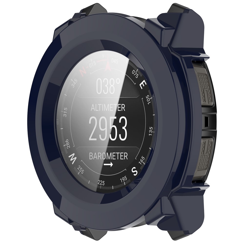 Overall műanyag felcsatolható tok védőüveggel a Garmin Instinct 3 45 mm/Instinct 3 Solar 45 mm készülékekhez – kék