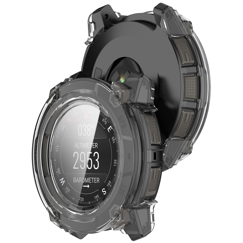 Overall műanyag felcsatolható tok védőüveggel a Garmin Instinct 3 45 mm/Instinct 3 Solar 45 mm készülékekhez – átlátszó