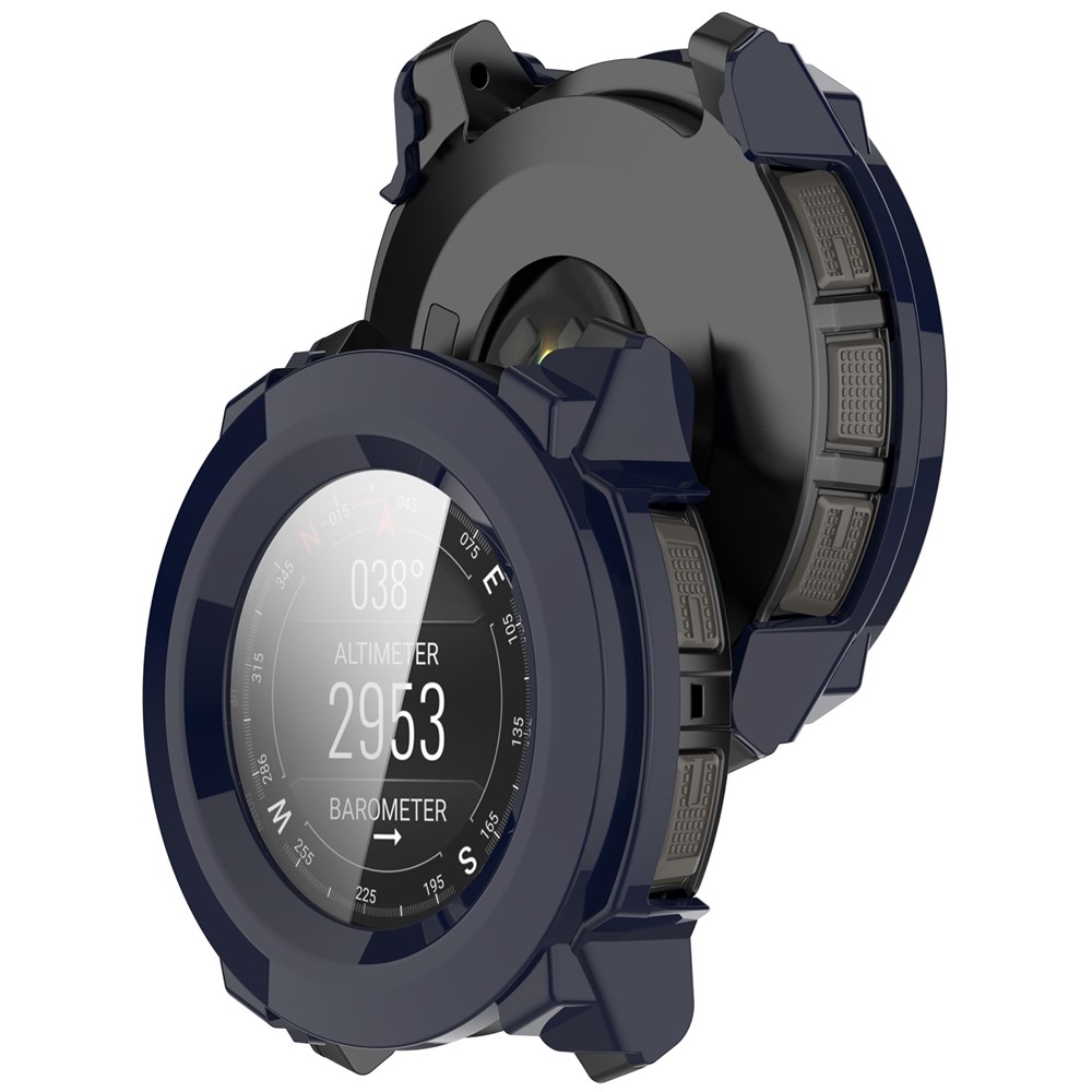 Overall műanyag felcsatolható tok védőüveggel a Garmin Instinct 3 50 mm/3 Solar 50 mm készülékhez – kék