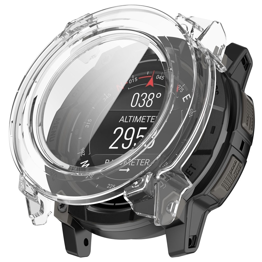 Overall műanyag felcsatolható tok védőüveggel a Garmin Instinct 3 50 mm/3 Solar 50 mm készülékhez – átlátszó